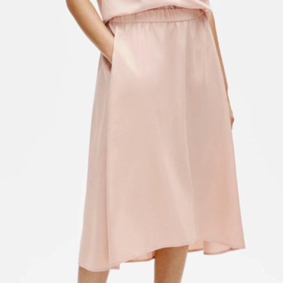 Eileen Fisher Sandwashed Tencel A-Line Skirt XL NWT - Picture 1 of 4